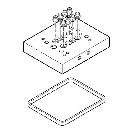Festo Multi-Pin Plug CPV10-VI-P4-1/8-C CPV10-VI-P4-1/8-C